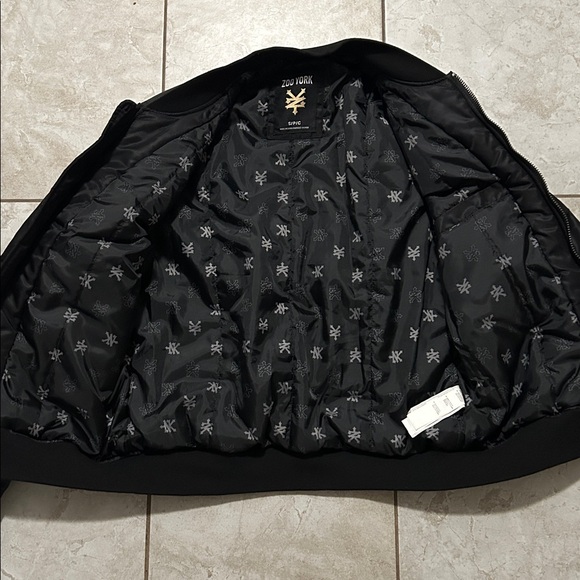 Zoo York Black Flight Bomber Jacket size Men’s Small - Picture 3 of 4